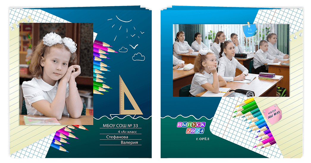Выпускной альбом для выпускников детских садов . Альбом -  фотокнига "Мыльные пузыри". Фотоальбом  для первоклассников. Альбом для выпускников.