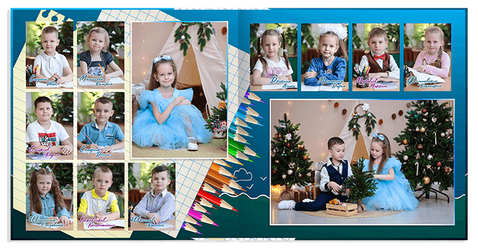 Выпускной альбом для выпускников детских садов . Альбом -  фотокнига "Кораблик". Фотоальбом  для первоклассников. Альбом для выпускников.