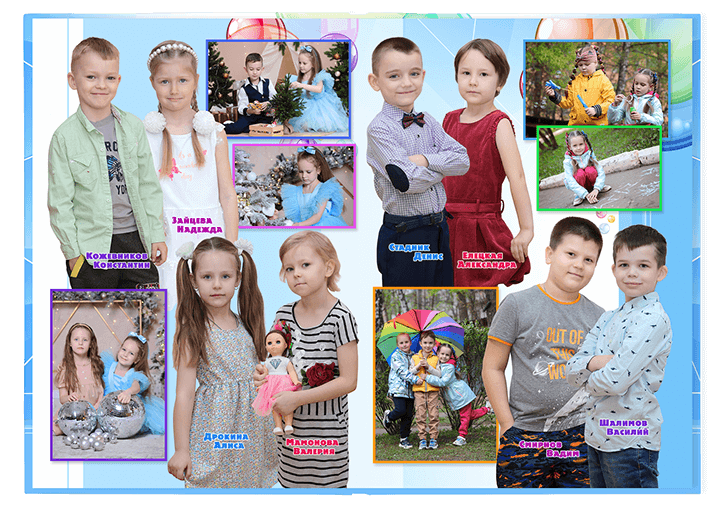 Выпускной альбом для выпускников детских садов . Альбом -  фотокнига "Мыльные пузыры". Фотоальбом  для первоклассников. Альбом для выпускников.