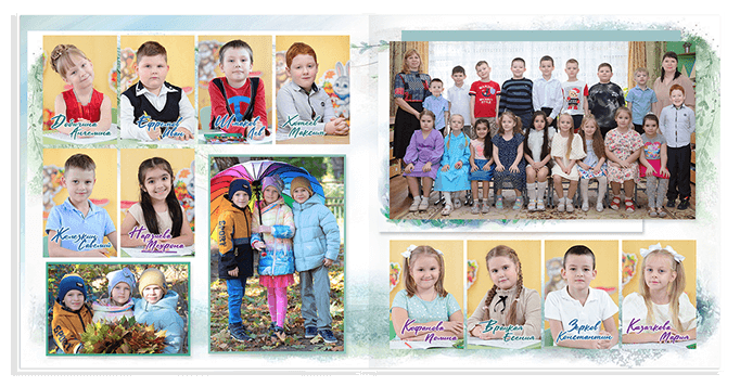 Выпускной альбом для выпускников детских садов. Альбом -  фотокнига. Фотоальбом  для первоклассников. Альбом для выпускников дет садов.